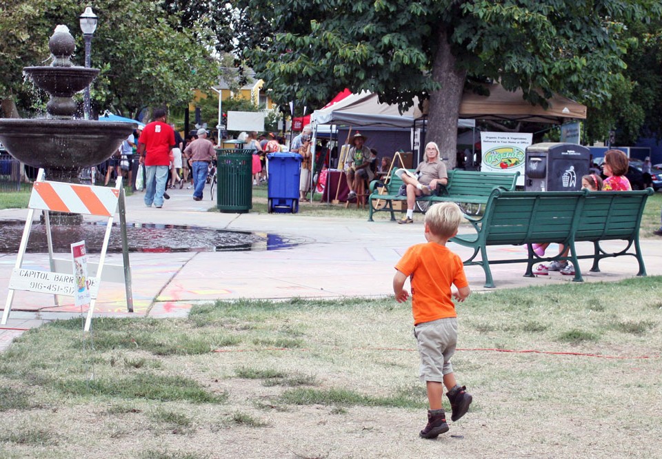 Three-Year-Old Boy Dancing in the Park (9)