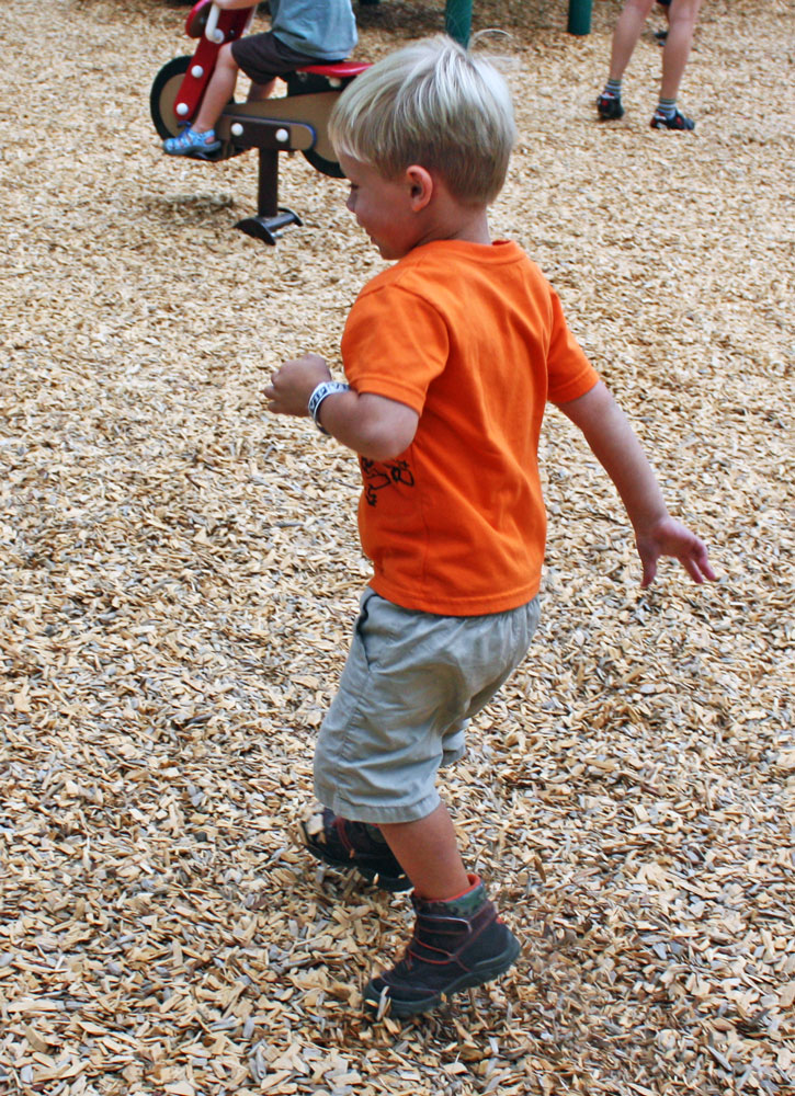 Three-Year-Old Boy Dancing in the Park (11)