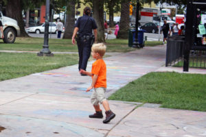 Three-Year-Old Boy Dancing in the Park (3)