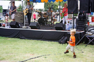 Three-Year-Old Boy Dancing in the Park (7)